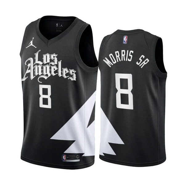 Los Angeles Clippers Trikot Marcus Morris SR 8 Jordan 2022-23 Statement Edition Schwarz Swingman - Herren Los Angeles Clippers Trikot Marcus Morris SR 8 Jordan 2022-23 Statement Edition Schwarz Swingman - Herren